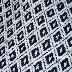 Elements by Erin Gates Black and White Geometric Cotton Throw Blanket